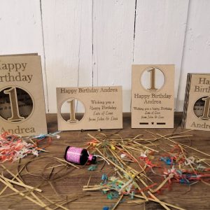 Wooden Birthday Cards